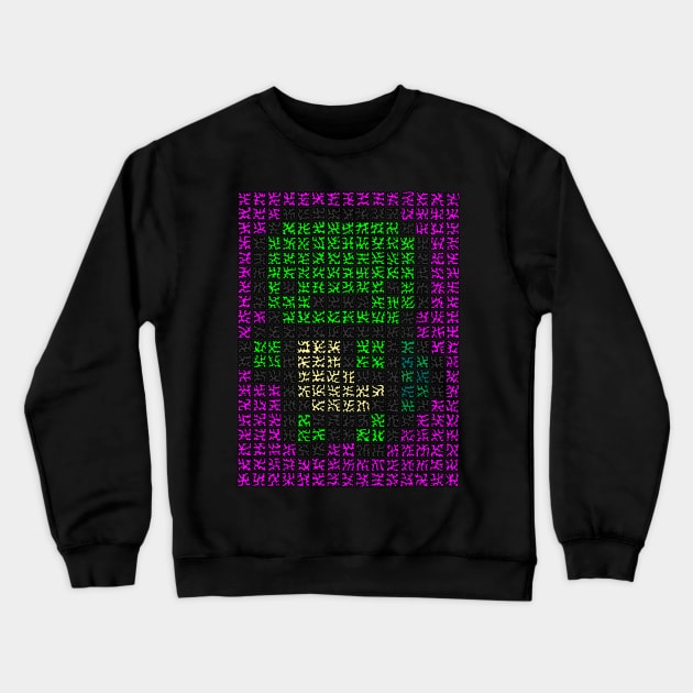 Pixelated Turtle Crewneck Sweatshirt by NightserFineArts